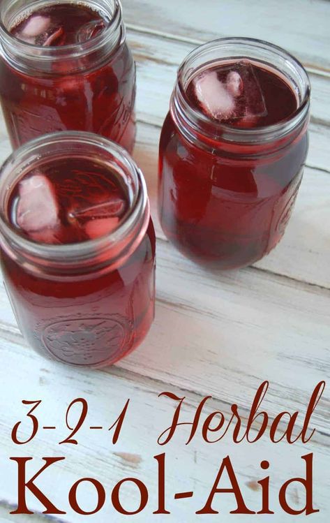 3-2-1 Herbal Tea - A Homemade Kool-Aid Alternative - Say goodbye to toxic filled koolaid and hello to this beneficial herbal alternative! #dyefree #koolaid #kiddrinks #drinks #punch #herbaltea Pancakes Protein, Red Drinks, Immune Boosting Foods, Protein Smoothies, Protein Dinner, House Makeovers, Herbal Teas Recipes, Herbal Drinks, Protein Muffins