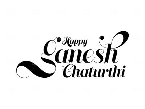 Happy Ganesh Chaturthi Calligraphy, Happy Ganesh Chaturthi Text Png, Ganesh Chaturthi Text Png, Ganesh Chaturthi Png, Png Images For Editing, Free Png Files, Banner Png, Happy Makar Sankranti, Har Mahadev