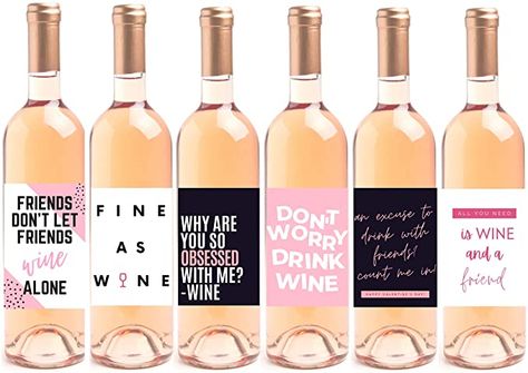 Watercolor Party Decor, Funny Wine Bottle Labels, Friend Breakup, Birthday Wine Bottle Labels, Drinking Gifts, Unique Wine Bottles, Birthday Wine Bottles, Watercolor Party, Wine Bottle Stickers