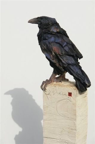 JÜRGEN LINGL-REBETEZ: Clay Birds, Crow Art, Raven Art, Sculptures Céramiques, Ceramic Animals, Pottery Sculpture, Bird Sculpture, Ceramic Birds, Figurative Sculpture