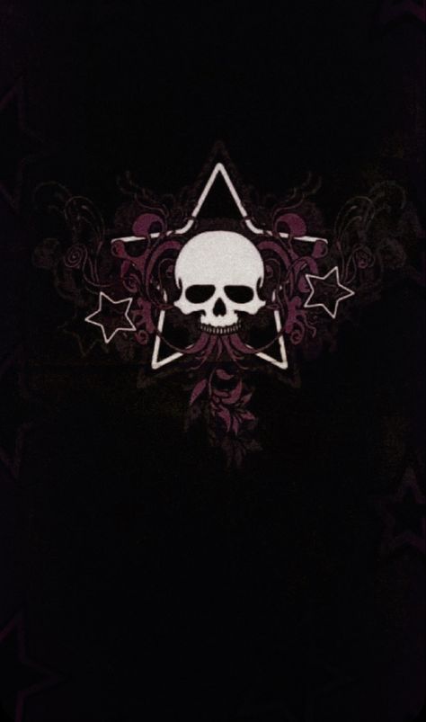 Skull Y2k, Black Stars, Emo Grunge, Red Maroon, Iphone Background, Cool Wallpaper, Black Background, Iphone, Stars