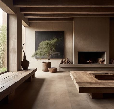 Wabi Sabi Design, Wabi Sabi Interior, Interior Design Per La Casa, Japandi Interior, A Living Room, Dream Home Design, 인테리어 디자인, Wabi Sabi, Architecture House