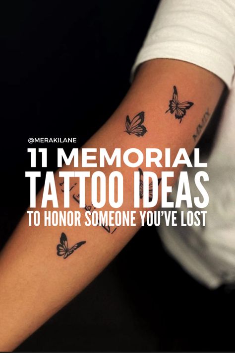 Spiritual Memorial Tattoos, Memorial Tattoo Sayings, Loved Ones Signature Tattoo, Tattoo To Represent Grandparents, Mum Memory Tattoo, Losing Best Friend Tattoo, Tattoos For Lost Mother, Grandfather Tribute Tattoo, Tattoos For Moms Who Lost A Son