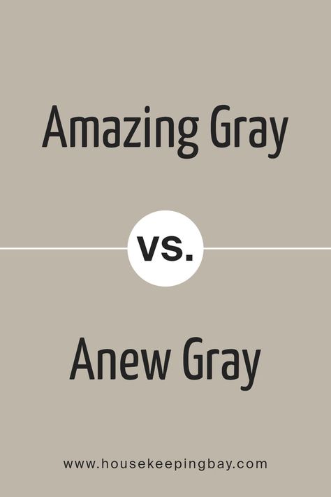 Amazing Gray SW 7044 by Sherwin Williams vs Anew Gray SW 7030 by Sherwin Williams Anew Gray Sherwin Williams Cabinet, Sw Amazing Gray Cabinets, Sw Essential Gray, Amazing Gray Sherwin Williams, Sherwin Williams Amazing Gray, Sherwin Williams Coordinating Colors, Anew Gray Sherwin Williams, Intellectual Gray, Amazing Gray