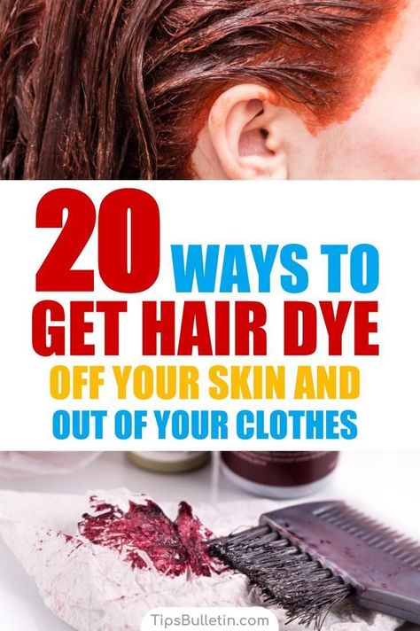 Discover how to get hair dye of skin with these awesome DIY remedies. Learn how to remove hair dye colour from your hands and face with simple ingredients like baking soda, coconut oil and other everyday products. #hairdye #stainedskin #haircolor #removehaircolor #haircolorstains How To Get Rid Of Hair Dye On Skin, How To Get Hair Color Off Skin, How To Get Hair Dye Out Of Clothes, Removing Hair Dye From Skin, How To Get Hair Dye Out Of Skin, How To Remove Hair Dye From Skin, Remove Hair Dye, Baking Soda Coconut Oil, Dyeing Hair