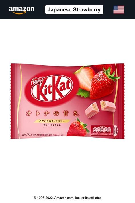 Kitkat Flavors Japan, Japan Snack Packaging, Japan Food Snacks, Kitkat Strawberry, Japan Kitkat, Strawberry Board, Kitkat Japan, Japanese Snacks Packaging, Japanese Candy Kits