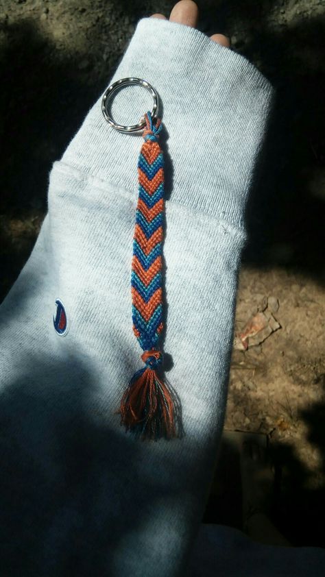 6 Color Chevron Keychain 5$ Chevron Keychain, Color Chevron, Embroidered Friendship Bracelet, Rope Bracelet, Friendship Bracelets, Color