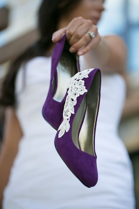 Wedding Shoes Purple, Purple Wedding Shoes, Ivory Wedding Shoes, Wedding Shoes Lace, Purple Heels, Shoes Purple, Bridal Heels, Purple Shoes, Wedding Heels