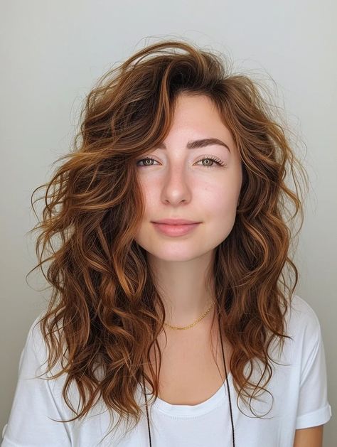 Natural Waves Haircut, Thick Wavy Haircuts, 40 Year Old Women, Wavy Mid Length Hair, Medium Length Wavy Hair, Natural Curly Hair Cuts, Thick Wavy Hair, Layered Cut, Wavy Haircuts