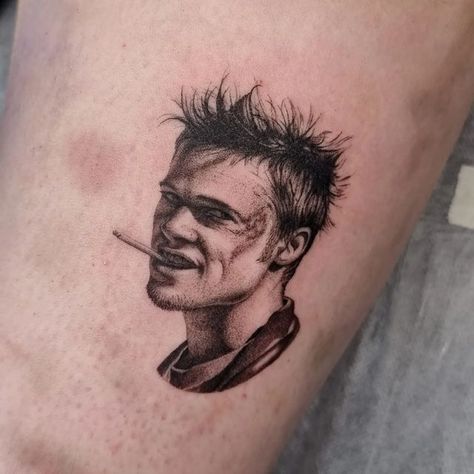 Tyler Durden Tattoo, Trippy Tattoo, Club Tattoo, Tyler Durden, Forearm Tattoo Women, Small Tattoos For Guys, Baby Tattoos, The Lovers, Forearm Tattoos