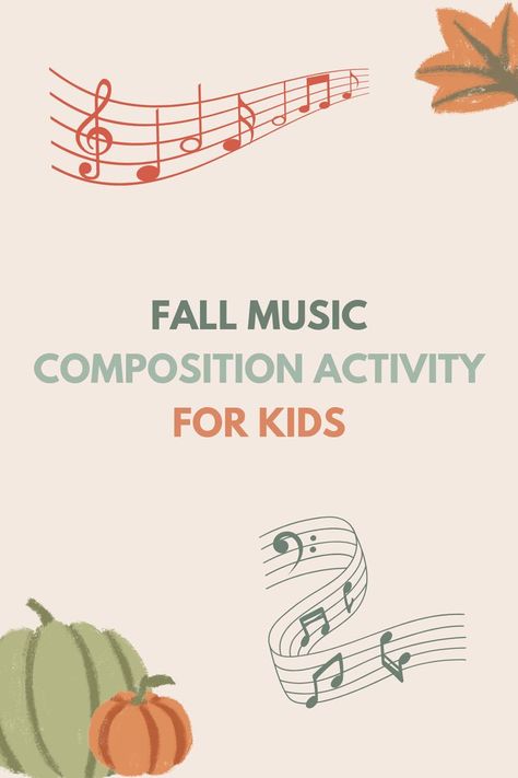 Looking for a fun and creative fall activity for your kids? Download our free "Be A Kid Composer" fall-themed activity! Let your child get inspired by autumn sounds, listen to seasonal music like Vivaldi’s “Four Seasons – Autumn” or It’s the Great Pumpkin, Charlie Brown, and compose their own simple song. Perfect for families seeking music crafts and fall activities! #kidscrafts #fallactivitiesforkids #freeprintables #musicforkids #creativeactivities Music Crafts For Kids, Music Theory Printables, The Great Pumpkin Charlie Brown, School Kids Crafts, Great Pumpkin Charlie Brown, Music Camp, Homeschool Music, Homeschool Routine, Fall Activity