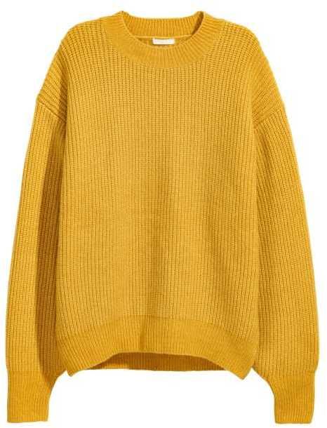 Extra Long Sleeve Sweater, Yellow Jumper, Yellow Knit Sweater, Ribbed Long Sleeve Top, Textured Knit Sweater, Oversized Sweater Cardigan, Yellow Long Sleeve, Rib Knit Top, Long Sleeve Jumper