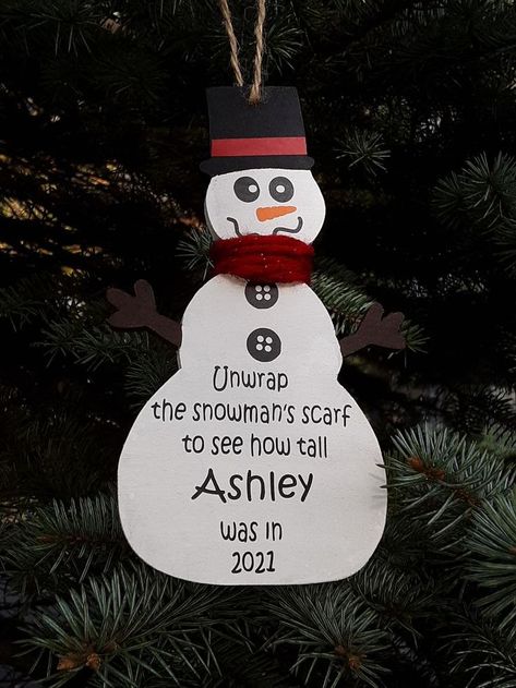 Christmas Grandparent Gifts, Kid Ornaments, Future Christmas, Massage Therapist Gifts, Snowman Scarf, Ornament Snowman, Snowman Ornament, Therapist Gifts, Kids Ornaments