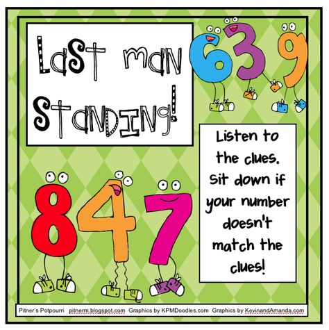 Here's a fun game to practice place value. Give each student a card, then call out descriptions of numbers. If the description fits, the st... Math Problem Of The Day, 7th Grade Math Worksheets, First Grade Math Worksheets, 4th Grade Math Worksheets, 3rd Grade Math Worksheets, 2nd Grade Math Worksheets, Science Lesson Plans, Math Number Sense, Last Man