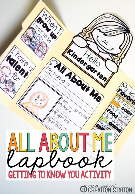 Lapbook All About Me Lapbook, All About Me Booklet, All About Me Activity, All About Me Project, Starter Ideas, All About Me Crafts, All About Me Poster, All About Me Book, All About Me Worksheet