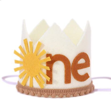 Sunshine Birthday Theme, First Birthday Party Decor, Sunshine First Birthday, Boho Sunshine, Sunshine Birthday Parties, First Birthday Crown, First Birthday Hats, Sunshine Birthday, Crown Cap