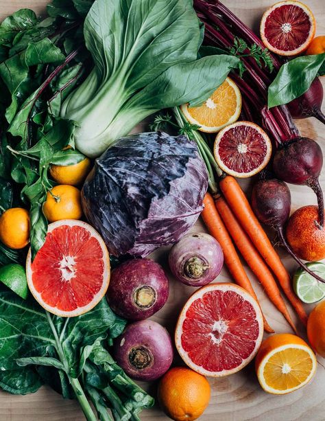 What’s in Season in January: A Produce Guide - Brooklyn Supper Seasonal Veggies, January Food Ideas, December Produce In Season, Winter Fruit And Vegetables, Winter Produce, Seasonal Produce, January Vegetables In Season, January Produce, Fresh Produce Aesthetic