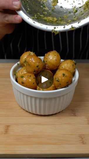 11M views · 1.8M reactions | Garlic Parm Potato Cheese Balls Ingredients - 4 potatoes of your choice - 1/2 tbsp onion powder - 1/2 tbsp garlic powder - Salt & pepper to taste - 4 tbsp cornstarch - Cheese of choice - A lot of garlic - Parsley - A bit of unsalted butter - Parmesan cheese | Alex Mejia | big.eats.world · Original audio Butter Balls For Baked Potatoes, Cheese Potato Balls Recipe, Golden Cheesy Mashed Potato Puffs, Garlic Parm Potato Cheese Balls, Parmesean Potatoes, Cheesy Mash Potato Puffs, Cheese Stuffed Potato Balls, Cheesy Potato Balls, Potato Cheese Balls