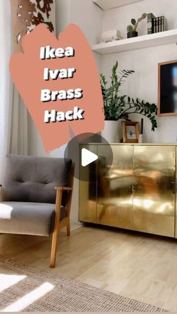 Ivar Ikea Hack, Ikea Ivar Hack, Ikea Ivar, Brass Furniture, Diy Flower Pots, Diy Cabinets, August 17, Ikea Hack, Diy Home Decor