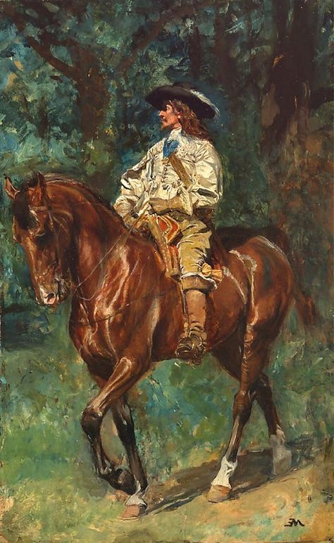 meissonier, jean-louis ernest - Mounted Cavalier | Jean-Loui… | Flickr Enlightenment Period, Ernest Meissonier, Equestrian Portraits, Painted Horses, Charles Ii, French Paintings, Rennaissance Art, Horse Artwork, Equine Art