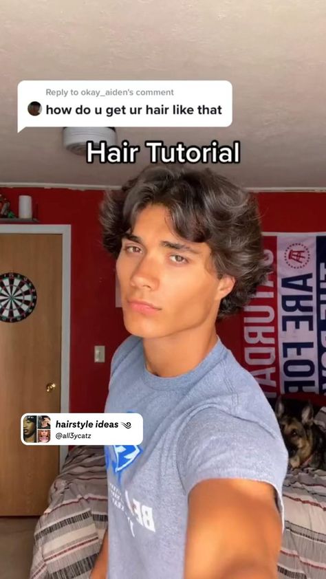 Pin on hairstyle ideas ༄ Middle Part Hairstyles Men, Middle Part Haircut, Middle Hair, Mens Haircuts Short Hair, Men Haircut Curly Hair, Middle Part Hairstyles, Mens Hairstyles Thick Hair, Wavy Hair Men, Hair Inspiration Short