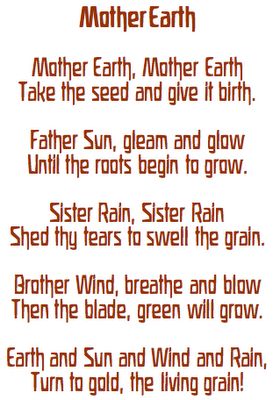 planting verse hear it here http://www.amazon.com/gp/product/B0012CDCU0/ref=dm_dp_trk3?ie=UTF8=1350225987=1-15 Waldorf Homeschool, Waldorf Education, Rudolf Steiner, Spring Equinox, Book Of Shadows, Mother Earth, Mother Nature, Sake, Verses