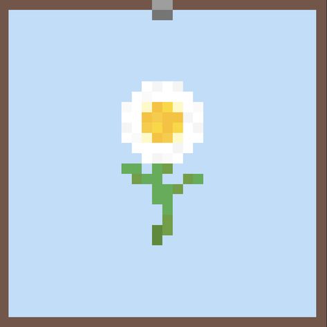 Minecraft Daisy, Daisy Pixel Art, Flor Minecraft, Spiderman Poster, Daisy Field, Minecraft Pixel Art, Class Ideas, Room Posters, Hama Beads