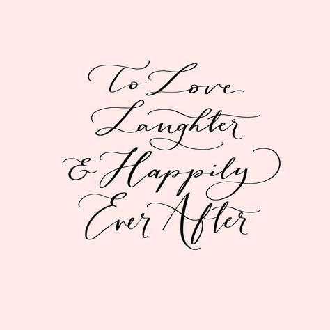 To Love, Laughter & Happily Ever After. A little message to all you lovebirds out there.💕 . Do you have a favourite phrase or quote about… Wedding Week Quotes, Happily Ever After Quotes, Welfare Quotes, Marriage Album, Happy Marriage Quotes, Wedding Day Quotes, Engagement Quotes, Paper Play, Love Quotes For Wedding