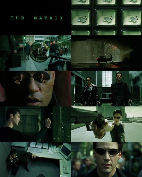 The matrix 199 The Matrix Cinematography, Matrix Cinematography, The Matrix Fashion, Neo Matrix Aesthetic, Neo The Matrix Aesthetic, Matrix Edit, Cinematographic Shots, Matrix Photoshoot, Noir Cinematography