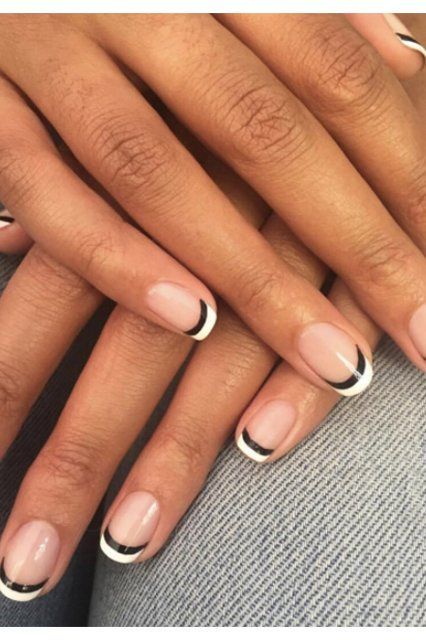 French Tip Manicure, Nagellack Trends, French Tip Nail Designs, Latest Nail Trends, Fall Nail Art Designs, Colorful Nail, Fall Nail Art, Manicures Designs, Minimalist Nails