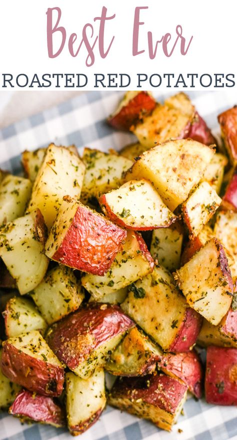 Buttery Red Potato Recipes, Roasted Red Potatoes Oven, Red Potatoes Roasted, Red Skin Potatoes Recipe, Rv Oven, Baked Red Potatoes, Tartiflette Recipe, Red Potato Recipes, Roasted Potato