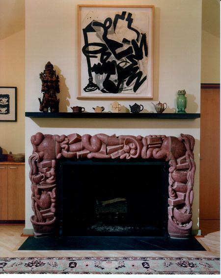 Afro Decor, Ceramic Fireplace, Future Mansion, Mantle Design, Bohemian Interiors, Maximalist Interior, Mexico House, Fire Places, Fireplace Surround