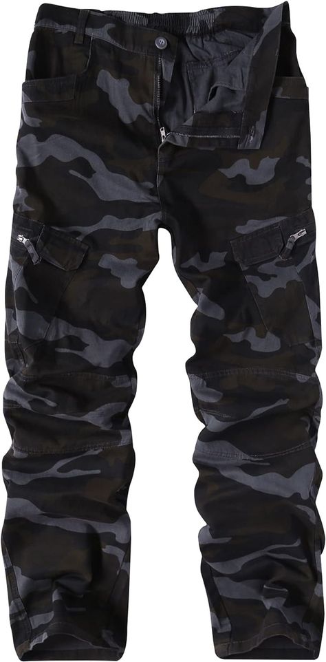 Amazon.com: APTRO Men's Cargo Pants Camo Casual Work Military Tactical Pants Black Camo 36: Clothing, Shoes & Jewelry Camouflage Pants Outfit Men, Camo Pants Outfit Men, Camouflage Pants Outfit, Black Camo Pants, Cargo Pants Camo, Camo Pants Outfit, Military Cargo Pants, Men's Cargo Pants, Combat Trousers