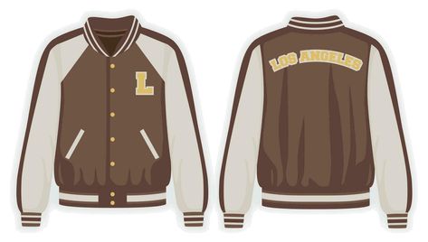 Brown Varsity Jacket, Wedding People, Cityscape Photos, Logo Banners, Back View, Heart With Arrow, Beige Brown, Vector Logo, Food Animals