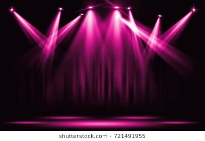 Stage lights. Pink violet spotlight with certain through the darkness. Pink Lights, Glowing Background, Stage Lights, Stage Lighting, The Darkness, 3d Objects, School Work, Staging, Northern Lights