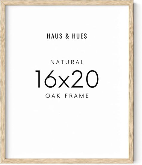 Light Wood Frame, Haus And Hues, Picture Frame Light, Natural Oak Wood, 16x20 Poster, Poster Frames, 16x20 Frame, King William, Rustic Wood Walls