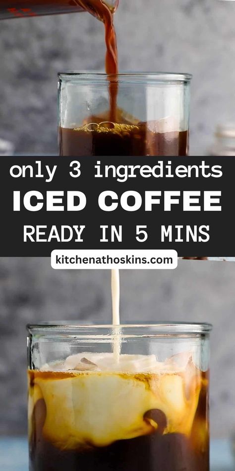 Forget high end coffee shops and make iced coffee easily at home in a fraction of the cost, and you don't need an espresso machine or cold brew. It is made in under 2 minutes using instant coffee. Thai Iced Coffee Recipe, Instant Iced Coffee Recipe, Instant Coffee Recipes, Thai Iced Coffee, Make Iced Coffee, Thai Coffee, Cold Brew Coffee Recipe, Cold Brew At Home, Espresso Recipes