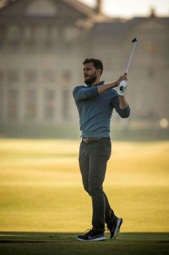 Jamie Jamie Dornan And Wife, Anastasia Grey, Christian Grey Jamie Dornan, Alfred Dunhill, Jaime Dornan, Fifty Shades Movie, Golf Style, Smen, Men Photography