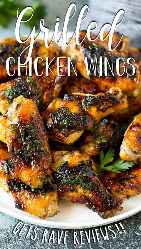 Grilled Chicken Wings Marinade, Wing Marinade, Wings Grilled, Grilled Chicken Wings Recipe, Chicken Wing Marinade, Marinated Chicken Wings, Herb Marinade, Best Chicken Wing Recipe, Smoked Chicken Wings