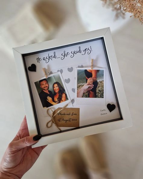 It's giving C L A S S Y 🖤 Engaged | Engagement Gift | She Said Yes Creative Engagement Gifts, Engagement Party Gifts, She Said Yes, She Said, Engagement Gifts, Engagement Party, Party Gifts, Frame, Christmas