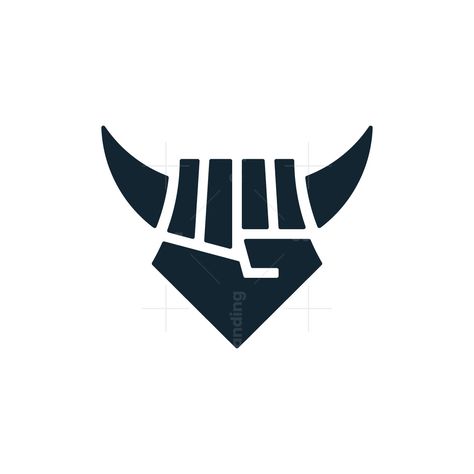 a simple logo formed from the combination of a punching hand and a viking also that hand looks like a shield Viking Logo Design, Hockey Logo Design, Sport Logo Branding, Hammer Logo, Knife Logo, Vikings Logo, Typography Shirt Design, Simple Logos, Automotive Logo Design