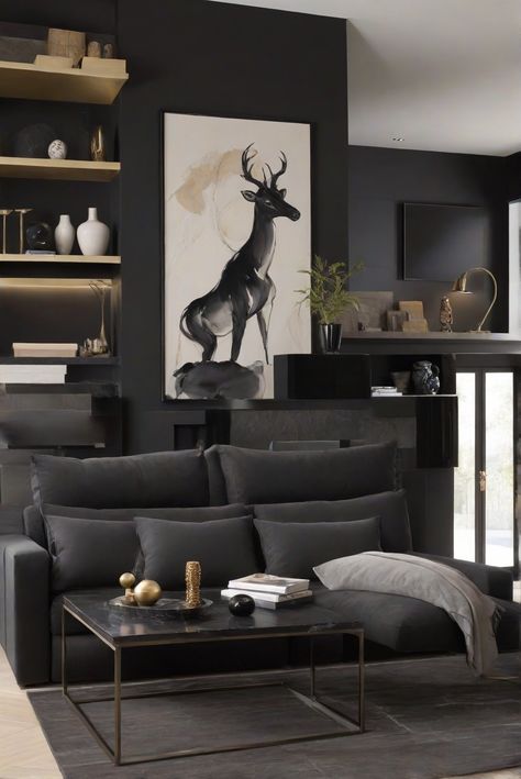 Dive into the world of interior design with the top paint color of 2024: Onyx (2133-10). Bold, luxurious, and perfect for elevating your space! #Ad #homedecor #homedesign #wallpaints2024 #Painthome #interiorarchitecture Wall Colors Green Living Room Colors
Bright Living Room Colors
Apartment Renovation
Living room Remodeling
Modern Paint Colors
2024 Colorful Living Room Bright, Renovation Living Room, Paint Colors 2024, Top Paint Colors, Modern Paint Colors, Black Paint Color, Green Living Room, Girly Apartments, Girly Apartment Decor