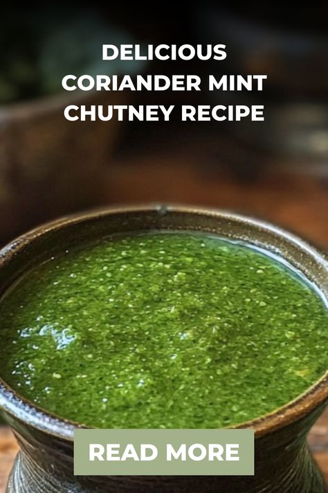 What is coriander mint chutney, and how can you make your own version of this amazing Indian green chutney from home? Let’s dive in below to find out. Mint Chutney Indian, Indian Mint Chutney, Mint Chutney Recipe, Green Chutney Recipe, Indian Chutney Recipes, Mint Chutney, Vegan Indian Recipes, Recipe Indian, Chutney Recipe