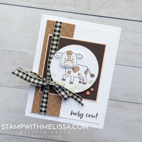 Cutest Cows Cards, Su Cutest Cows Cards, Cutest Cows Stampin Up Cards, Cow Tales Candy, Cutest Cows, Cow Cards, Cow Card, Hello Cards, Candy Holder