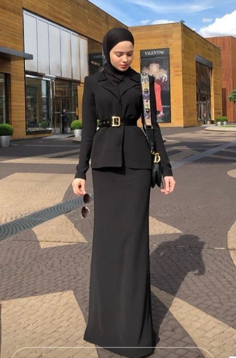 Hijabi Formal Outfits, Hijab Fashion Aesthetic, Modern Hijab Fashion, Muslim Outfits Casual, Hijabi Fashion Casual, Muslim Women Fashion, Hijabi Outfits Casual, Modesty Fashion, Woman Suit Fashion