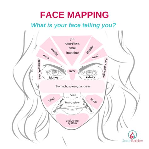 Face Mapping: What is your face telling you? | Jade Balden Face Map, Faith Stories, Face Mapping Acne, Facial Anatomy, Face Mapping, Dry Itchy Skin, Heart And Lungs, Personal Development Books, Large Intestine