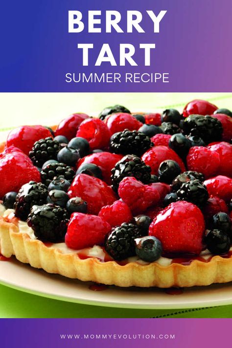 Berry Tart Recipe, Fresh Strawberry Pie, Creamy Yogurt, Berry Tart, Cream Pie Recipes, Cakes Recipes, Tart Recipe, Sweet Treats Recipes, Decadent Cakes