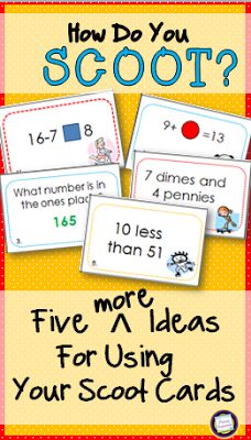 Primary Inspiration: Scoot: Five Ideas, a Giveaway, and a Freebie! Math Centres, Teaching Hacks, Free Math Resources, Greater Than Less Than, First Year Teaching, Math Riddles, Special Education Elementary, Literacy Games, Fourth Grade Math