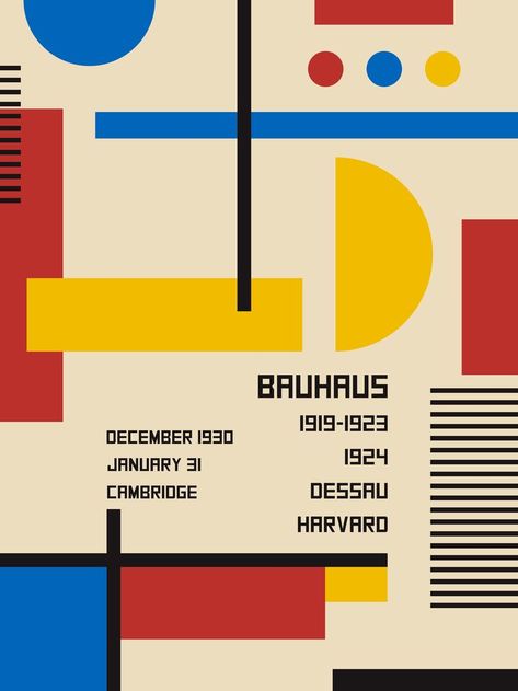 Bauhaus Illustration, Bauhaus Design Poster, Bauhaus Typography, Bauhaus Graphic Design, Bauhaus Aesthetic, Bauhaus Poster Design, Modernism Design, Bauhaus Posters, Cv Inspiration