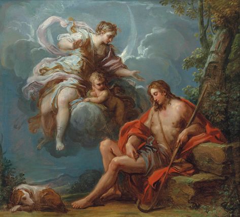 Placido Costanzi (Rome 1702-1759) | Diana and Endymion | 18th Century, Paintings | Christie's Diana And Endymion, Superman Artwork, Worship Art, 18th Century Paintings, Blessed Mother Mary, Gods Grace, Blessed Mother, Mother Mary, Greek Mythology